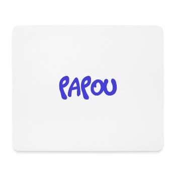 PAPOU. PAPA. FÊTE DES PÈRES. BONNE FÊTE PAPA - Tapis de souris (format paysage) - blanc - Devant