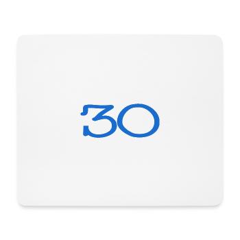 30. 30 ANS. 30e ANNIVERSAIRE. ANNIVERSAIRE 30 ANS. - Tapis de souris (format paysage) - blanc - Devant