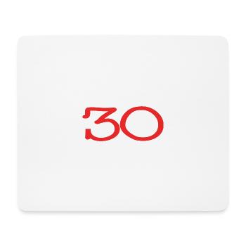 30. 30 YEARS. 30th ANNIVERSARY. 30TH ANNIVERSARY. - Mouse Pad (horizontal) - white - Front