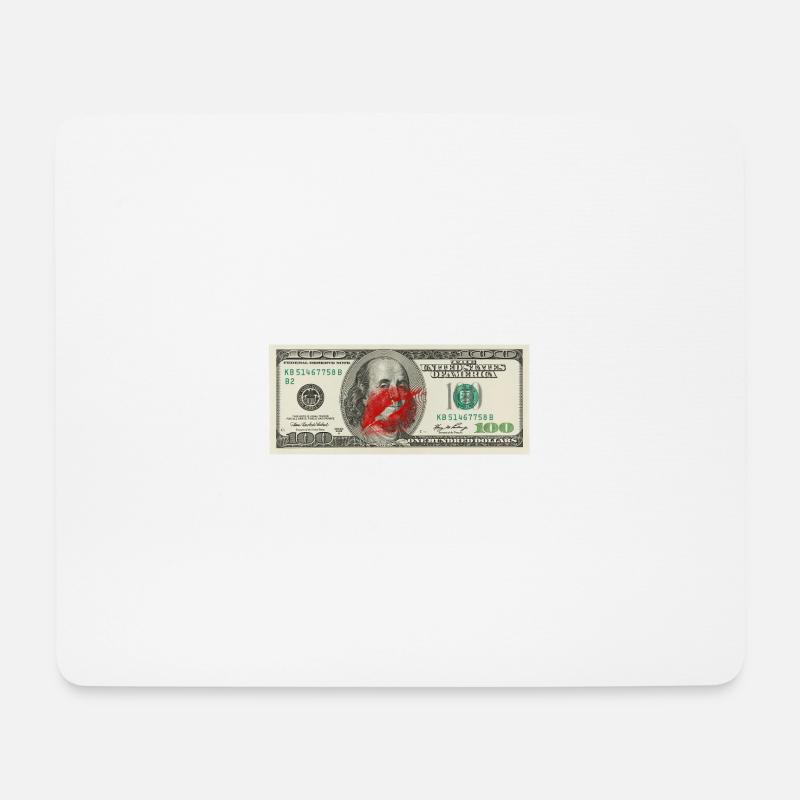 Bisou - Mousepad (Querformat) - Weiß