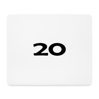 20. 20 YEARS. 20th ANNIVERSARY. 20TH ANNIVERSARY. - Mouse Pad (horizontal) - white - Front