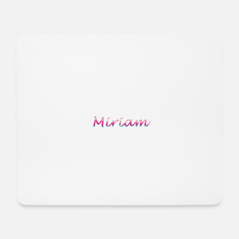 Miriam - Mousepad (Querformat) - Weiß