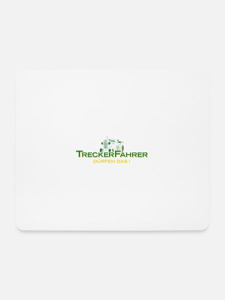 Treckerfahrer Dürfen Das! Trecker Trekker Landwirt - Mousepad (Querformat) - Weiß