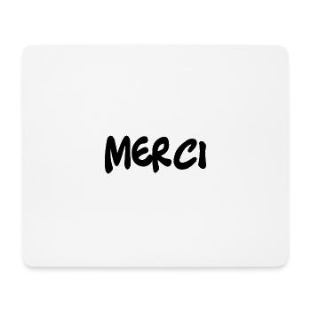MERCI. ANNIVERSAIRE. NAISSANCE. RETRAITE. MERCI - Tapis de souris (format paysage) - blanc - Devant