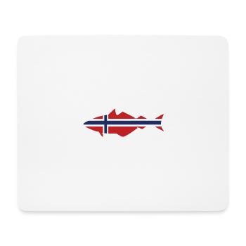 Pollack Norway for anglers who fish in the fjord - Mouse Pad (horizontal) - white - Front