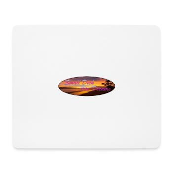 Small Dick Big Dreams Kleiner Lörres Große Träume - Mousepad (Querformat) - Weiß - Vorne
