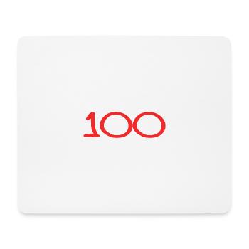 100. 100 YEARS. 100th ANNIVERSARY. 100 BIRTHDAY - Mouse Pad (horizontal) - white - Front