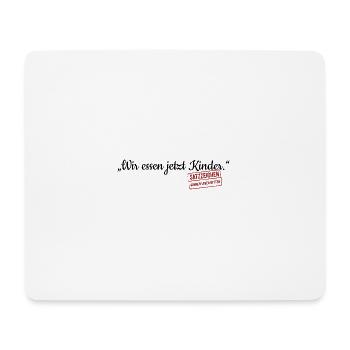 Wir essen jetzt Opa Satzzeichen Leben retten Komma - Mousepad (Querformat) - Weiß - Vorne
