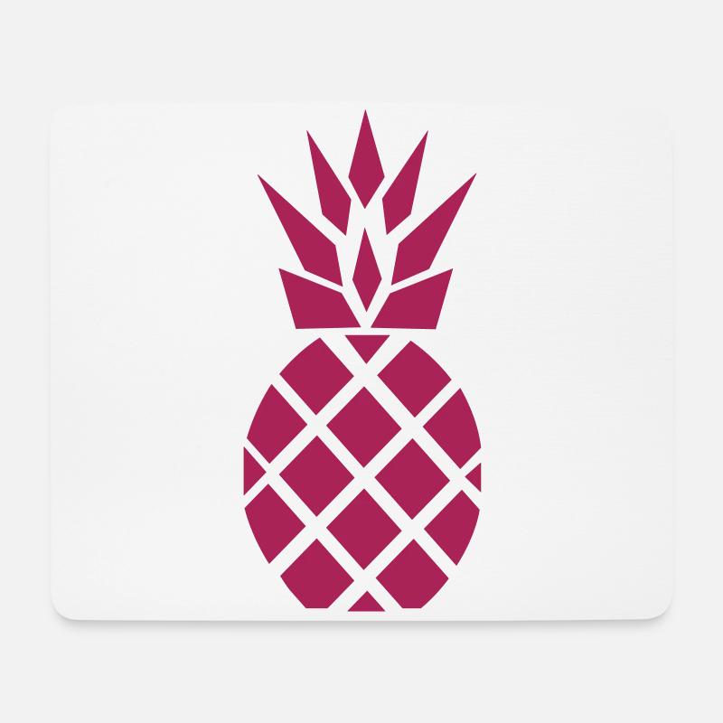 Ananas pink Pineapple - Mousepad (Querformat) - Weiß