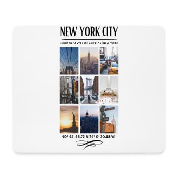 New York City Skyline NYC Manhattan - Mousepad (Querformat) - Weiß - Vorne
