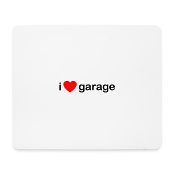 J'aime Garage DJ - Tapis de souris (format paysage) - blanc - Devant