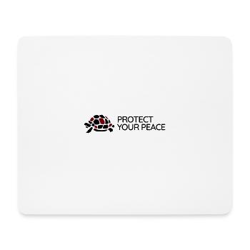 Turtoise - Protect your Peace - Mouse Pad (horizontal) - white - Front