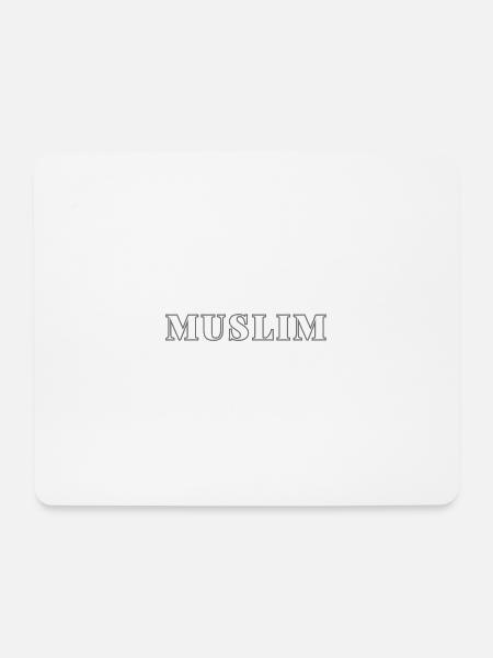 MUSLIM (In White) - Mouse Pad (horizontal) - white