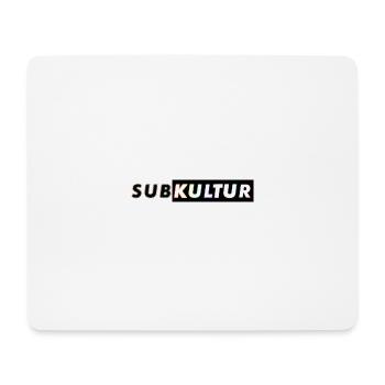 Subkultur Bass Outline - Mousepad (Querformat) - Weiß - Vorne