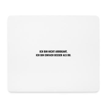 arrogant, fier, courageux, honnête, libre, patron - Tapis de souris (format paysage) - blanc - Devant