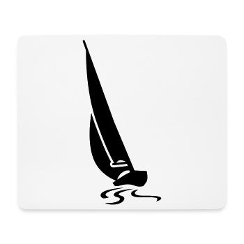 Régate voilier - Tapis de souris (format paysage) - blanc - Devant