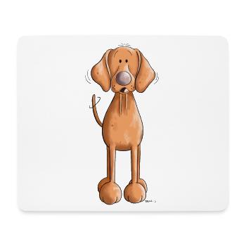 Happy Vizsla - Mouse Pad (horizontal) - white - Front