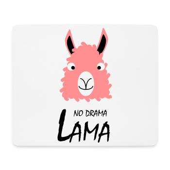 No drama Lama - Mouse Pad (horizontal) - white - Front