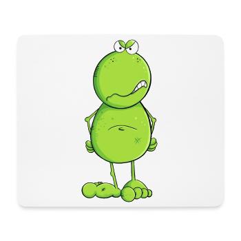 Lustiger Nö Frosch I Nein Statement - Mousepad (Querformat) - Weiß - Vorne