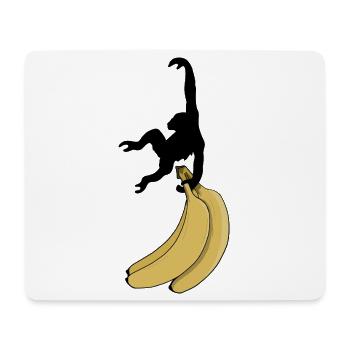 Affe will Banane - Mousepad (Querformat) - Weiß - Vorne