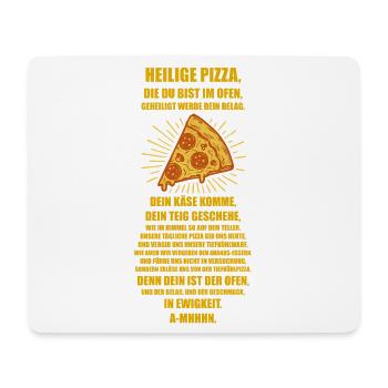 Church of the Holy Pizza 🍕 - Prayer - Mouse Pad (horizontal) - white - Front