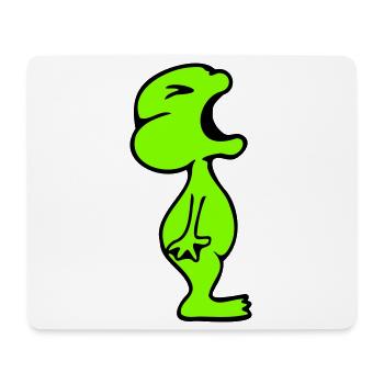 Frog screaming angry angry unhappy angry - Mouse Pad (horizontal) - white - Front