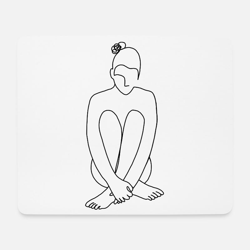 Inside - Mousepad (Querformat) - Weiß