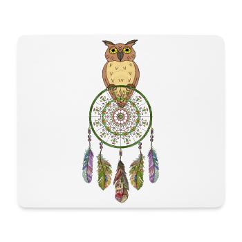 Owl bird - Mouse Pad (horizontal) - white - Front