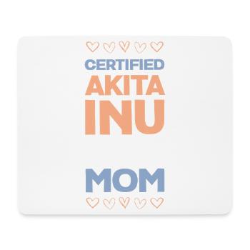Akita Inu Mom Certified - Mousepad (Querformat) - Weiß - Vorne