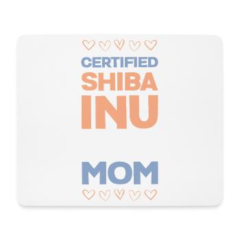 Zertifizierte Shiba Inu Mama - Mousepad (Querformat) - Weiß - Vorne