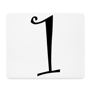 1. 1 year. 1st ANNIVERSARY. 1 YEAR ANNIVERSARY - Mouse Pad (horizontal) - white - Front