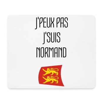 j'peux pas j'suis normand - Normandie - Tapis de souris (format paysage) - blanc - Devant