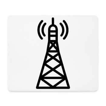 tour radio - Tapis de souris (format paysage) - blanc - Devant