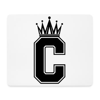 Buchstabe C - Mousepad (Querformat) - Weiß - Vorne