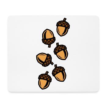 Eichel Herbst - Mousepad (Querformat) - Weiß - Vorne