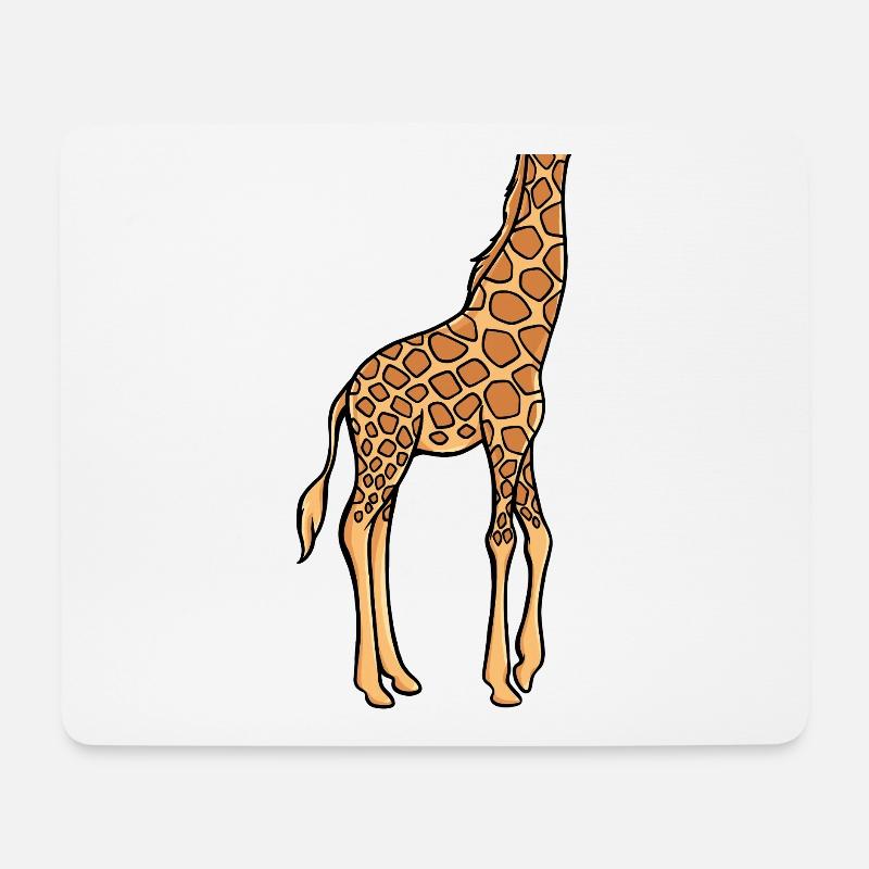 Lustiges Kostüm Giraffe Ohne Kopf - Mousepad (Querformat) - Weiß