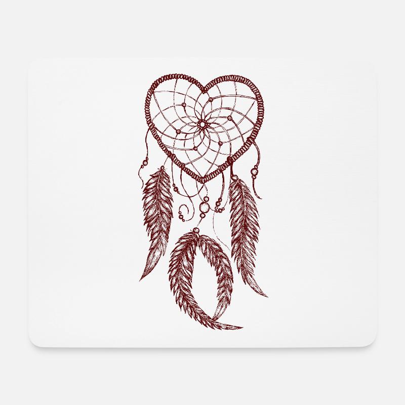 Traumfänger - Mousepad (Querformat) - Weiß