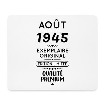 80th Anniversary - August 1945 Original - Mouse Pad (horizontal) - white - Front