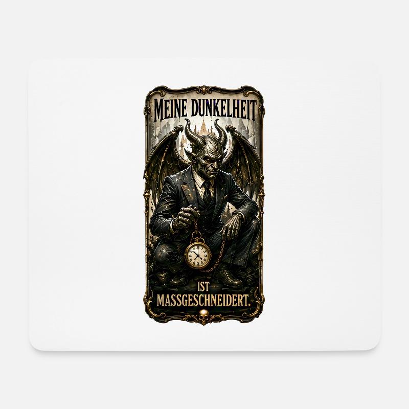 Meine Dunkelheit ist maßgeschneidert - Mousepad (Querformat) - Weiß