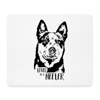 Australian Cattle Dog loved by a Heeler Wilsigns - Mouse Pad (horizontal) - white - Front