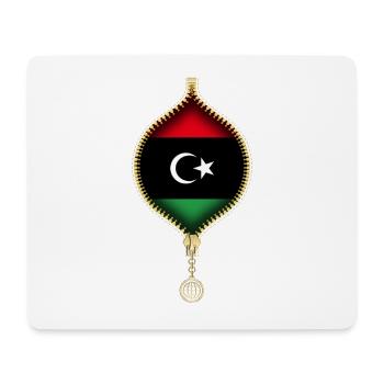 LIBYA | FLAG | URBAN SYNTHETICS - Mousepad (Querformat) - Weiß - Vorne