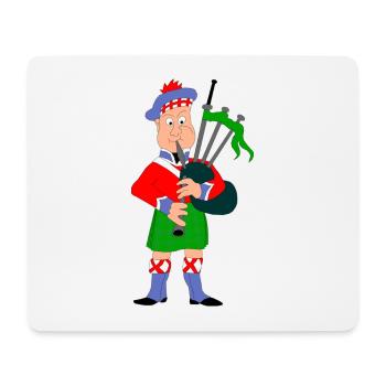Scotsmen with bagpipes Scotland - Mouse Pad (horizontal) - white - Front