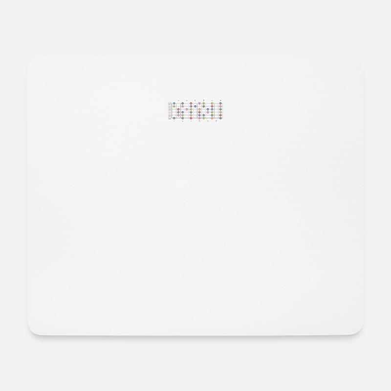Guitar Fretboard - Mousepad (Querformat) - Weiß