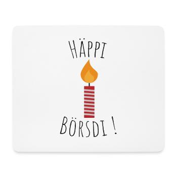 happy birthday - Mousepad (Querformat) - Weiß - Vorne