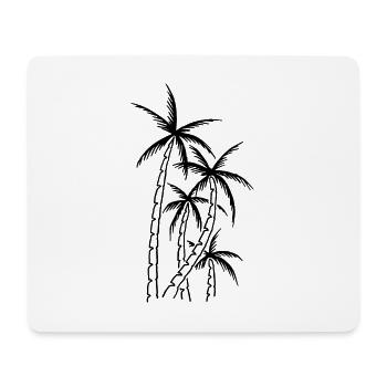 Palmen - Mousepad (Querformat) - Weiß - Vorne