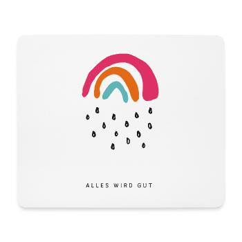 Alles wird gut - Mousepad (Querformat) - Weiß - Vorne