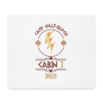 Cabin #1 in Camp Half Blood, Child of Zeus - Mouse Pad (horizontal) - white - Front
