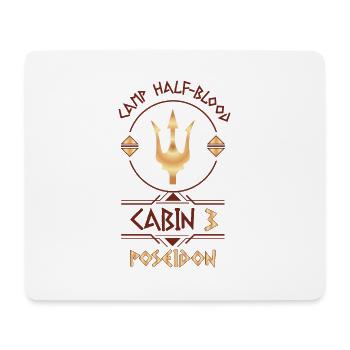 Cabin #3 in Camp Half Blood, Child of Poseidon - Mouse Pad (horizontal) - white - Front