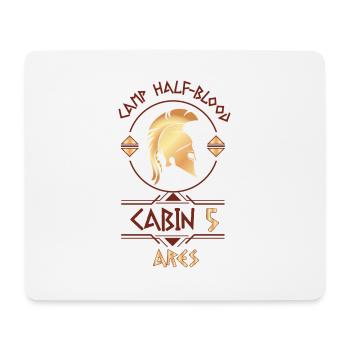 Cabin #5 in Camp Half Blood, Child of Ares - Mouse Pad (horizontal) - white - Front