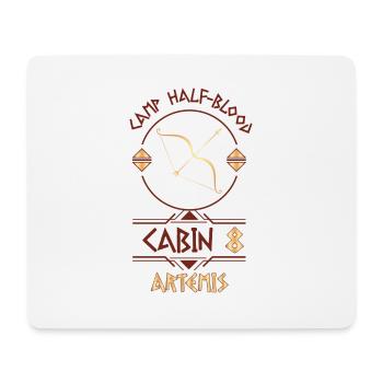 Cabin #8 in Camp Half Blood, Child of Artemis - Mouse Pad (horizontal) - white - Front
